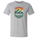 Unisex Denver Summit FC Gray Vintage Logo Tee