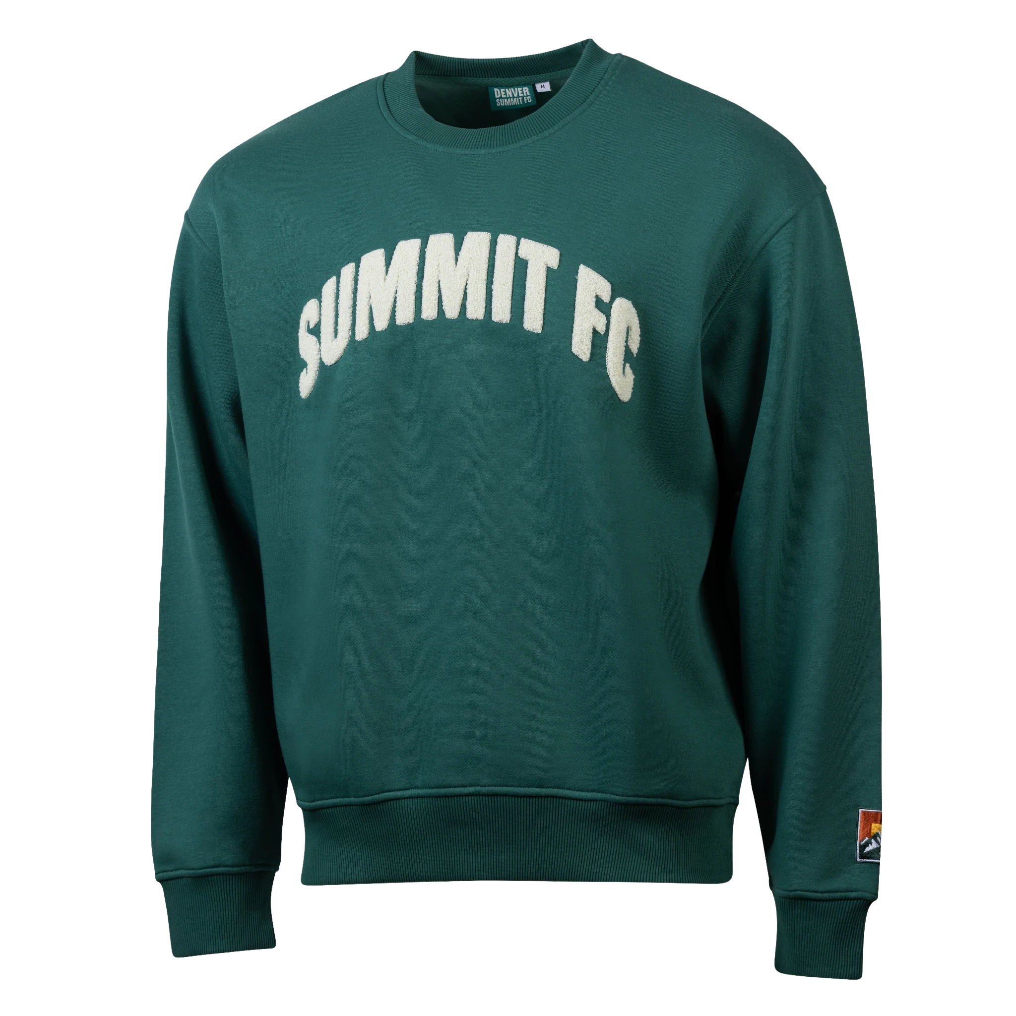 Denver Summit FC Chenille Arched Wordmark Crewneck Sweatshirt
