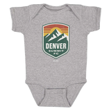 Infant Denver Summit FC Gray Vintage Logo Onesie