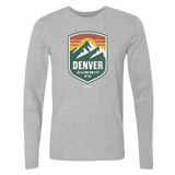Denver Summit FC Gray Vintage Logo Long Sleeve Tee