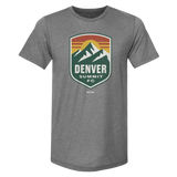 Denver Summit FC Premium Gray Vintage Logo Tee