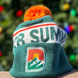 DENVER SUMMIT FC ALTERNATE LOGO GREEN POM BEANIE