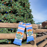DENVER SUMMIT FC STRIPED BLUE & WHITE SCARF