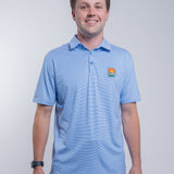 Unisex Denver Summit FC Twine Heather Blue Polo