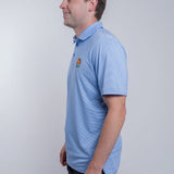 Unisex Denver Summit FC Twine Heather Blue Polo