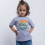 Toddler Denver Summit FC Gray Vintage Logo Tee