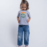 Toddler Denver Summit FC Gray Vintage Logo Tee