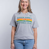Unisex Denver Summit FC Nike Gray Tee