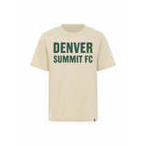 Unisex Denver Summit FC Duke Cream Wordmark Tee