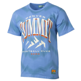 Youth Denver Summit FC Heavy Relaxed Blue Mountain All Over Print Tee