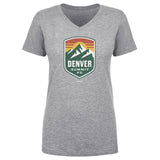 Women's Denver Summit FC Gray Logo V-Neck Tee