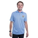 Denver Summit FC Twine Polo - Columbia Blue