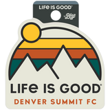 Denver Summit FC Life Is Good Arch Mountain Decal