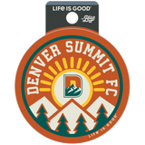 Denver Summit FC Life Is Good Sunrise Decal