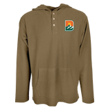 Denver Summit FC Reverse Terry Henly Khaki Hoodie D Logo