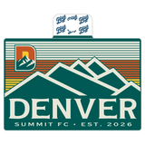 Denver Summit FC Mountain Range EST. 2026 Decal