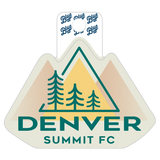 Denver Summit FC Mountain Range Wordmark Decal