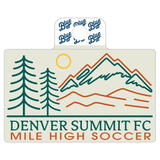Denver Summit FC Mountain Range Mile High Soccer Decal