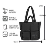 Denver Summit FC Black Puff Tote