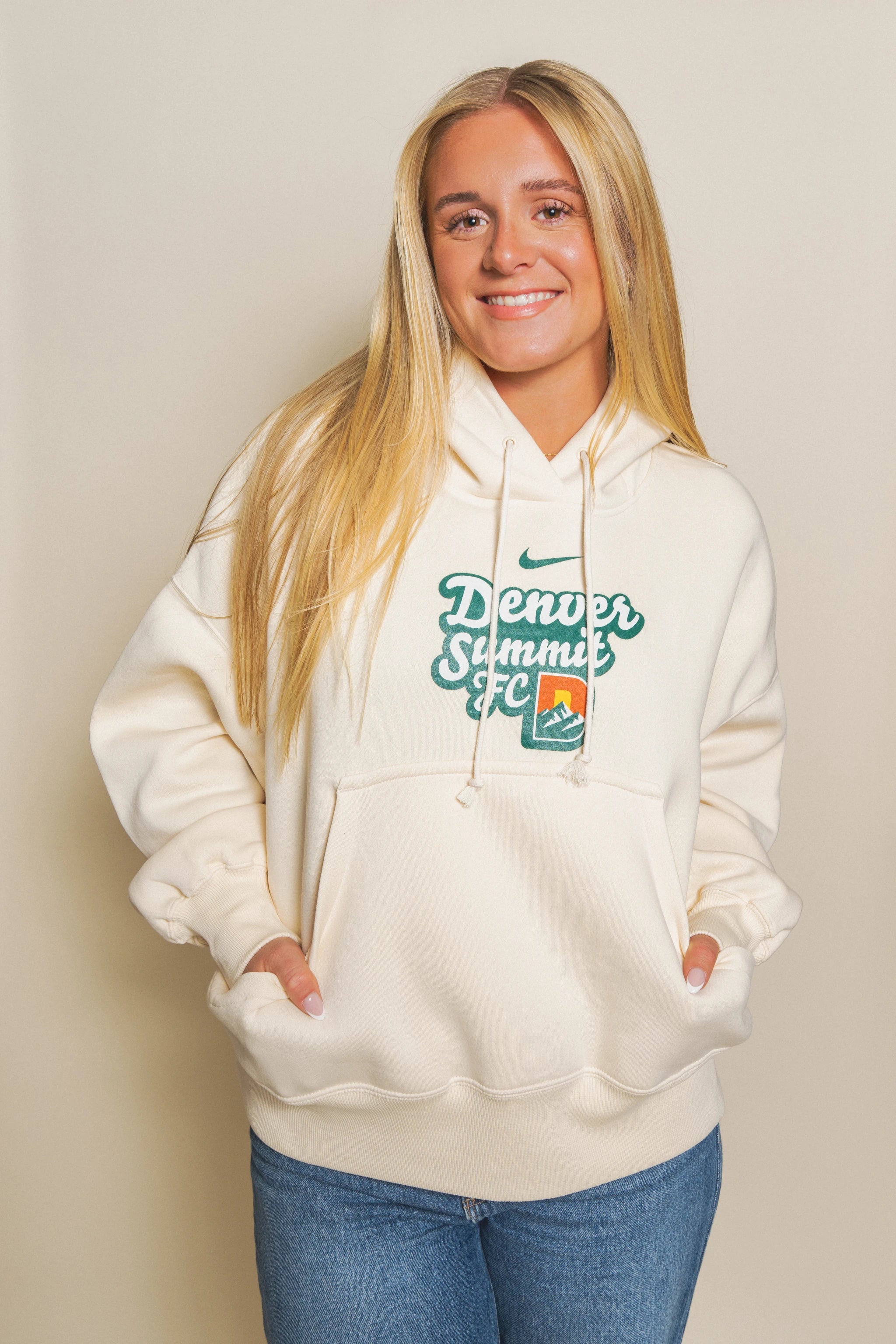 Women's Denver Summit FC Phoenix Fleece Oversize Wordmark Hoodie