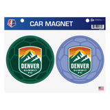 Denver Summit FC Soccer Ball Car Magnet