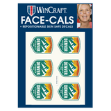Denver Summit FC Primary Crest Glitter Face Decals